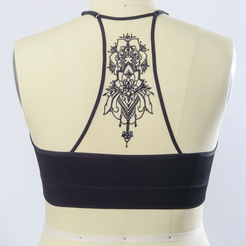 GA-5330 PLUS TAMAÑO TATUAJE MESH RACERBACK BRALETTE