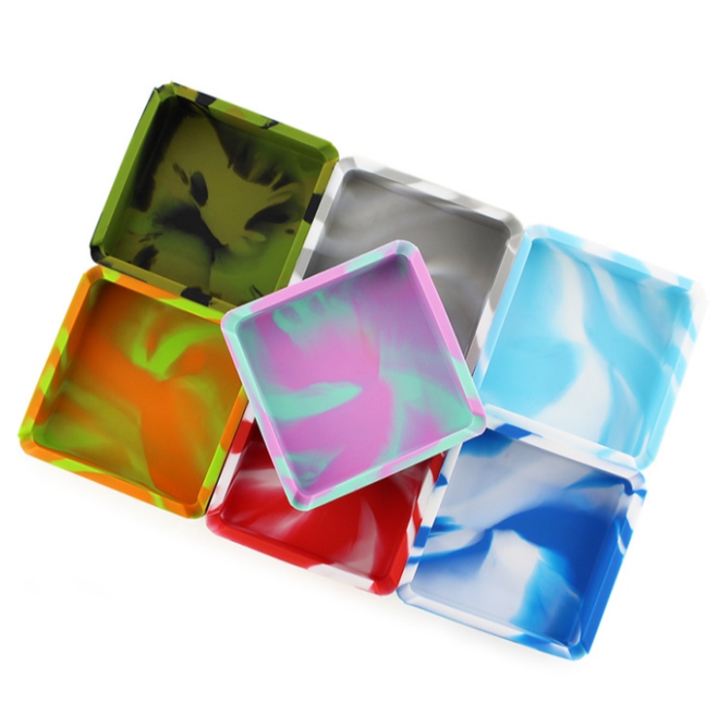 Cenicero cuadrado grande de camuflaje