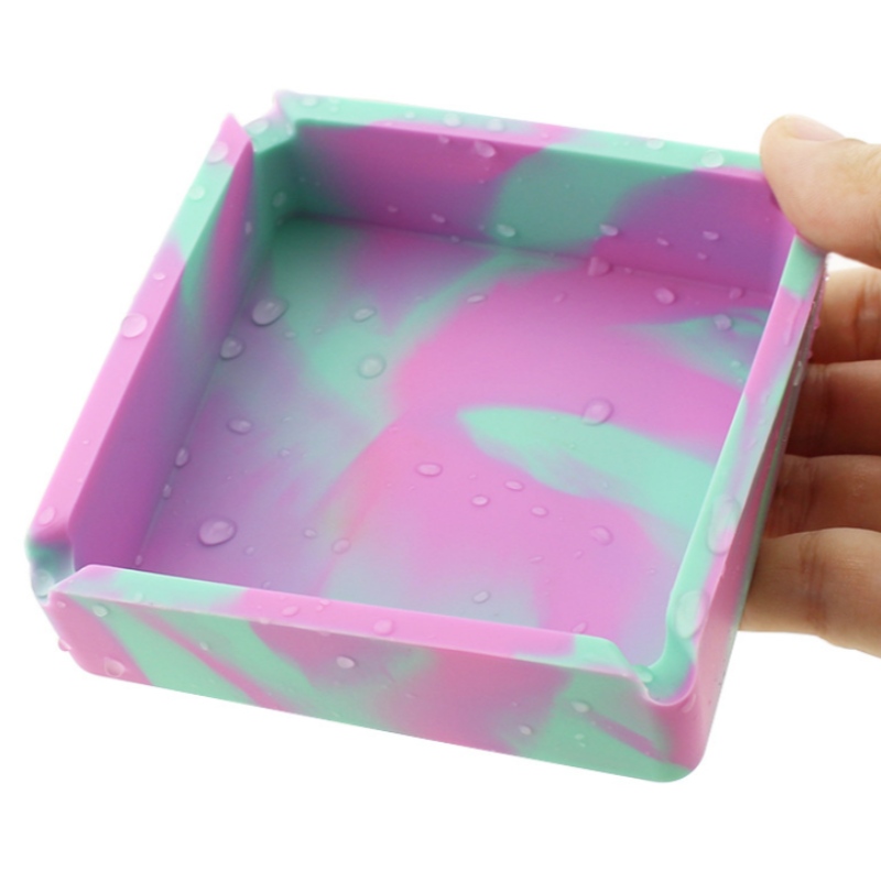 Cenicero cuadrado grande de camuflaje