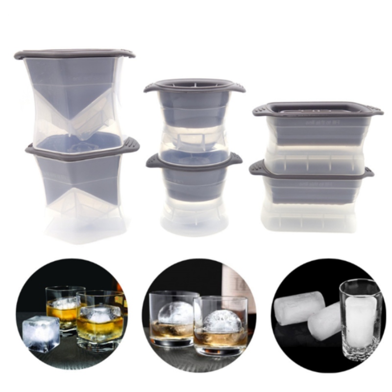 Molde de silicona de hockey sobre hielo de plástico molde de hockey de hielo de gel de sílice de congelación rápida redonda de hockey sobre hielo de plástico congelado rápido