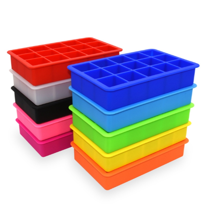 Gel de sílice celosía de hielo gel de sílice 15 cuadrícula celosía de hielo gel de sílice caja de hielo 15 celosía gel de sílice cuadrícula de hielo accesorio para hacer hielo caja de alimentos