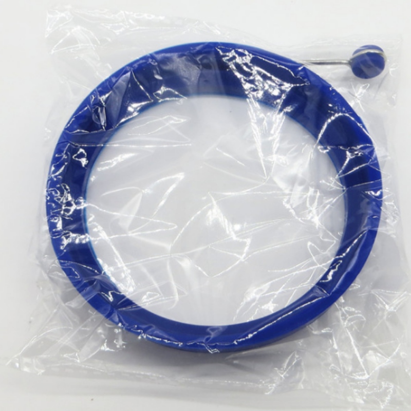 Tortilla redonda de silicona mango de tortilla de silicona molde de bricolaje bolsa de huevo anillo de huevo de silicona