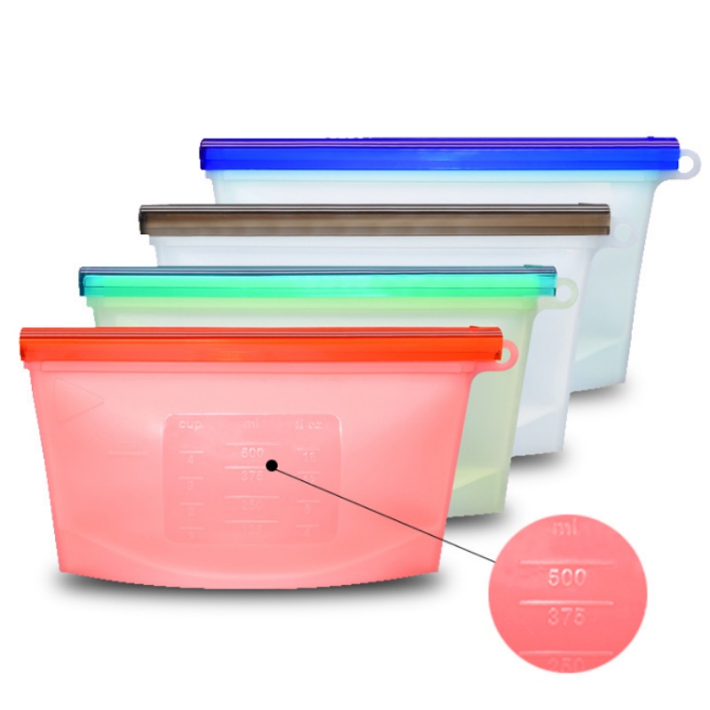 Bolsa de almacenamiento de gel de sílice 500ml bolsa de almacenamiento de gel de sílice preservación bolsa sellada almacenamiento congelado