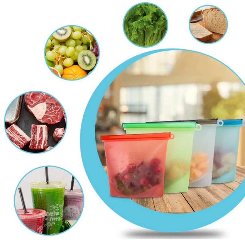 Bolsa de almacenamiento de gel de sílice 500ml bolsa de almacenamiento de gel de sílice preservación bolsa sellada almacenamiento congelado