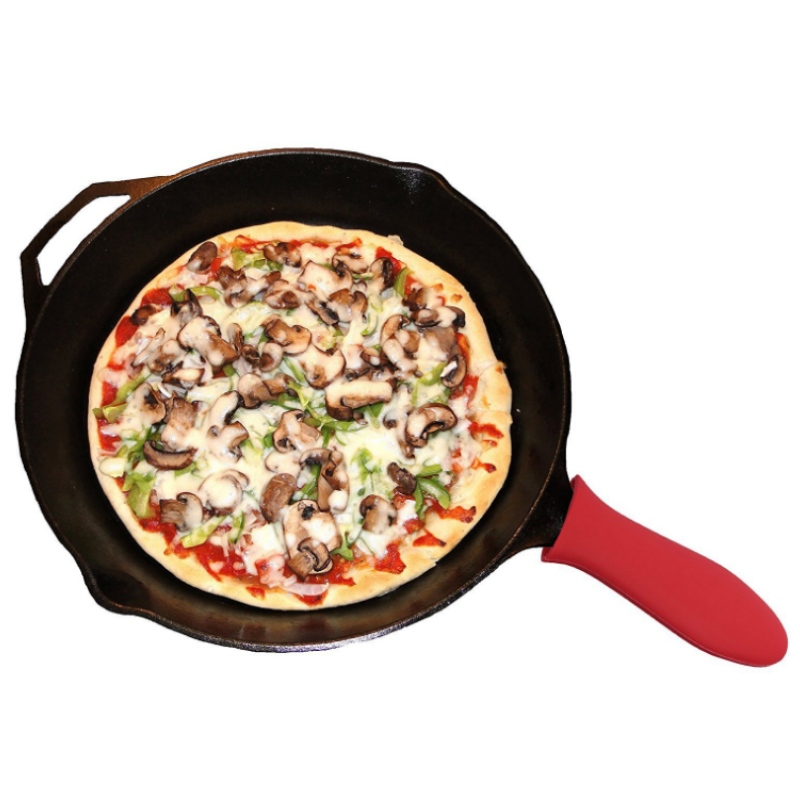 Cubierta de mango de gel de sílice espesada cubierta de mango de sartén sartén mango de gel de sílice guante aislamiento térmico cubierta de mango de sartén antideslizante