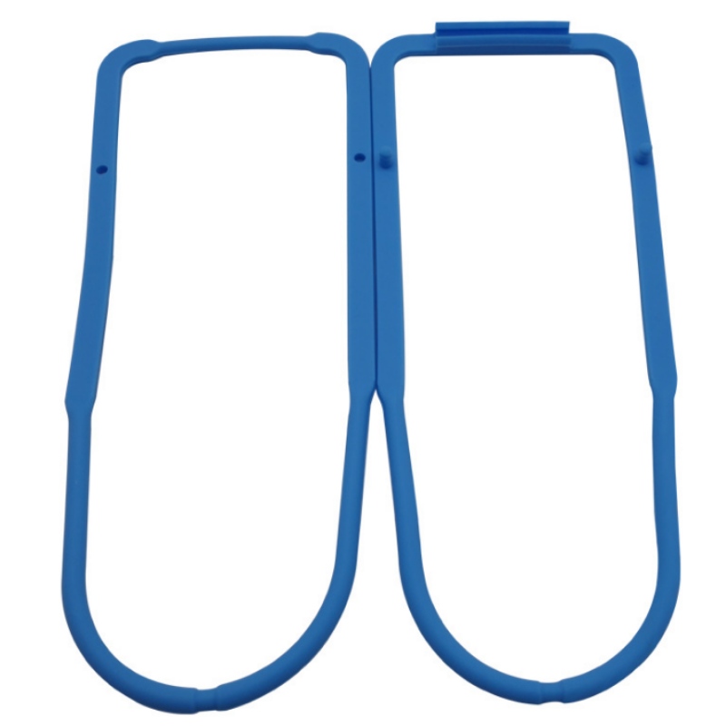 Manija de la caja de la comida del accesorio del gel de sílice de 7 agujeros, molde de la torta del silicón, rejilla del hielo