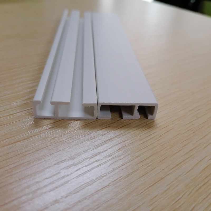 Diseño y perfil de canalización en forma de E de PVC rígido a medida para parte deslizante de cortina