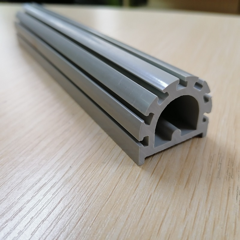 Perfil de pvc por encargo no estándar de la fábrica del perfil de la industria del pvc perfil de la forma del pvc D