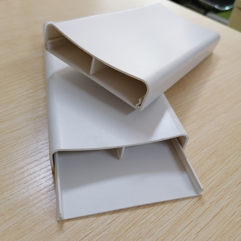 Ocultador de cables de PVC Canal de administración de cables de doble canal Canal de corrector de cables de PVC