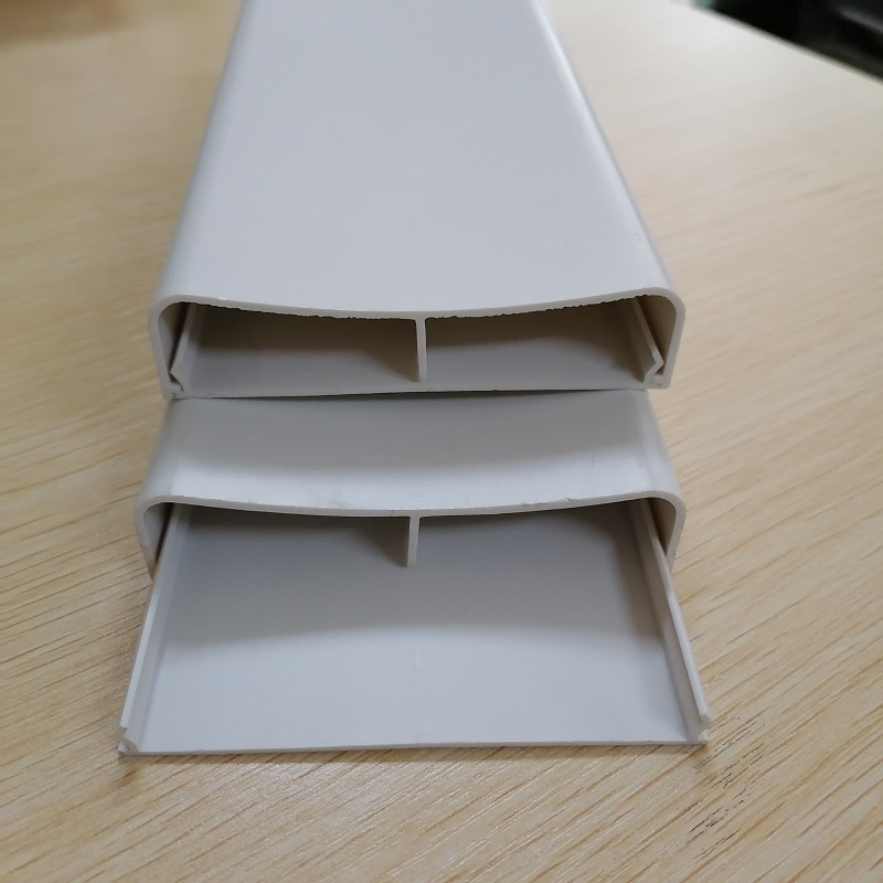 Ocultador de cables de PVC Canal de administración de cables de doble canal Canal de corrector de cables de PVC