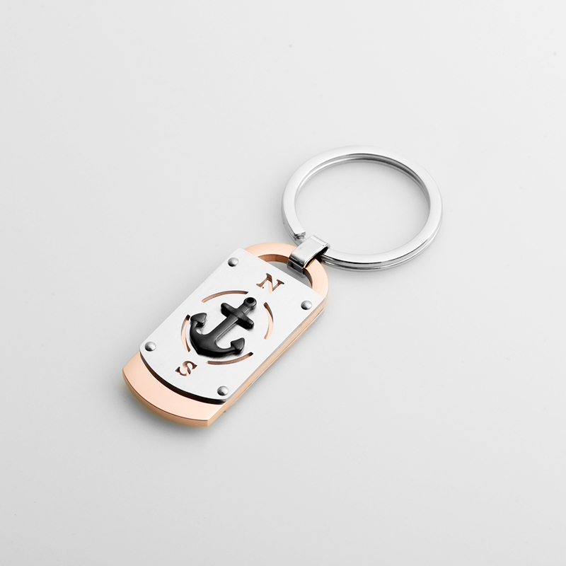 Accesorio de moda al por mayor Colgante de dos tonos Llavero Colección de la serie Sea