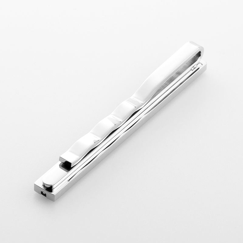 Clips de corbata de dos tonos de acero inoxidable para hombres al por mayor