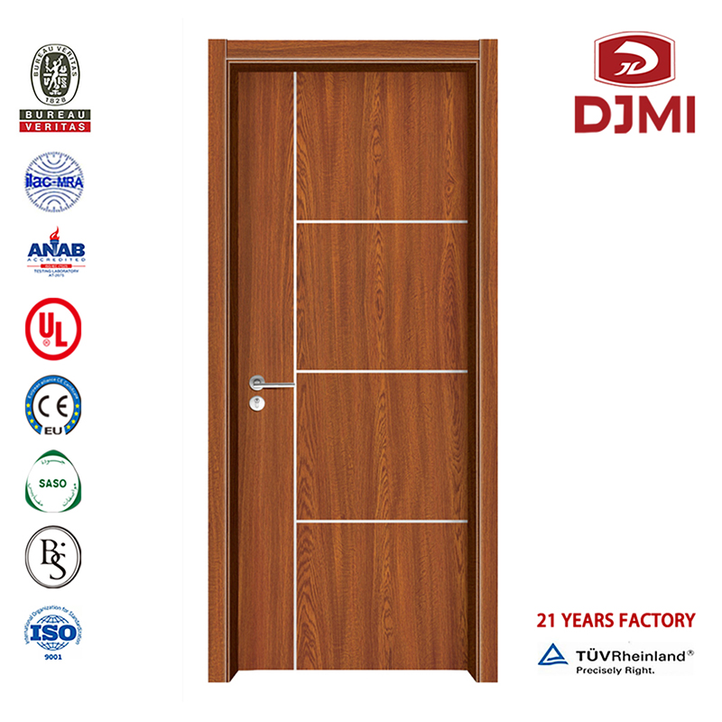 Diseño sencillo de alta calidad diseño de puertas de madera puertas de madera melamina MDF baratas y especializadas Sala de clase de cristal de moda moldeado de puerta de madera personalizada diseño de madera