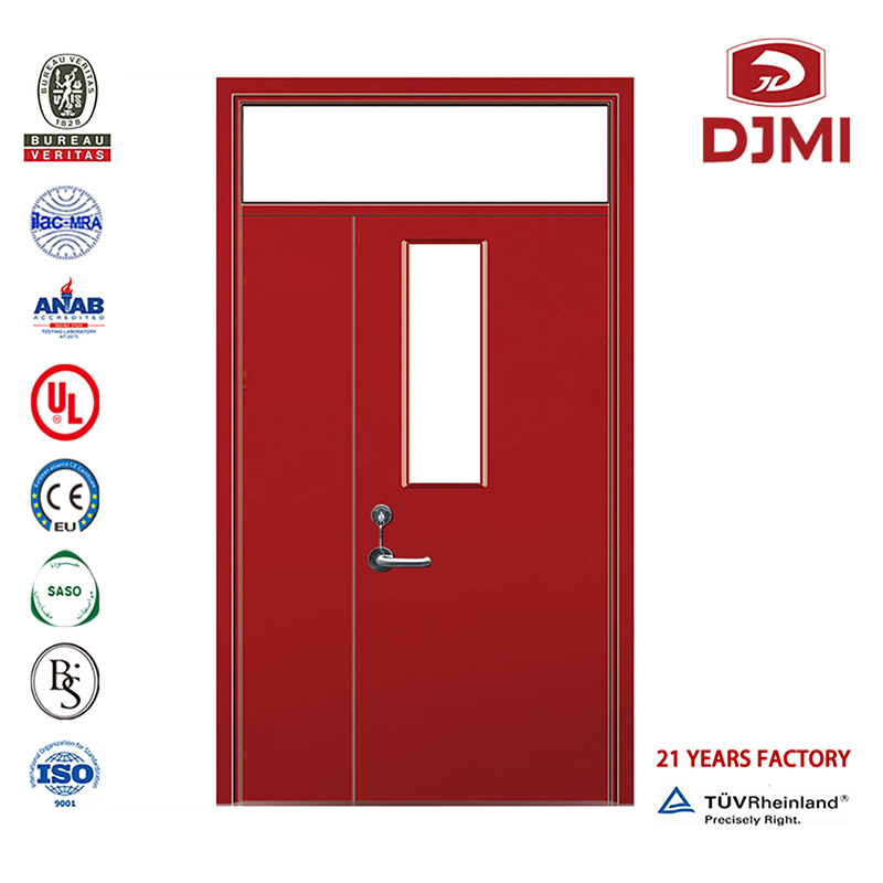 Certificado UL personalizado Puerta de doble hoja Puertas de acero resistentes al fuego Nuevas configuraciones Salida de emergencia Puerta cortafuegos de acero resistente al fuego de alta calidad Precio barato Puertas de acero contra inc...