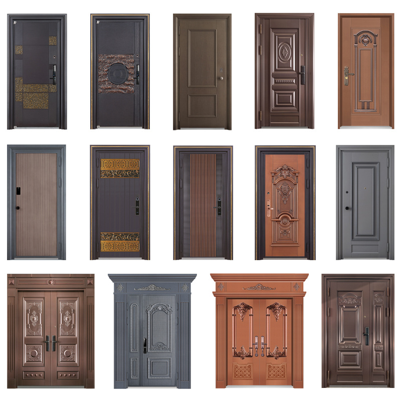 New Establishment of High Quality bronce anti - Hurt interior Steel Doors China Plant foto 's