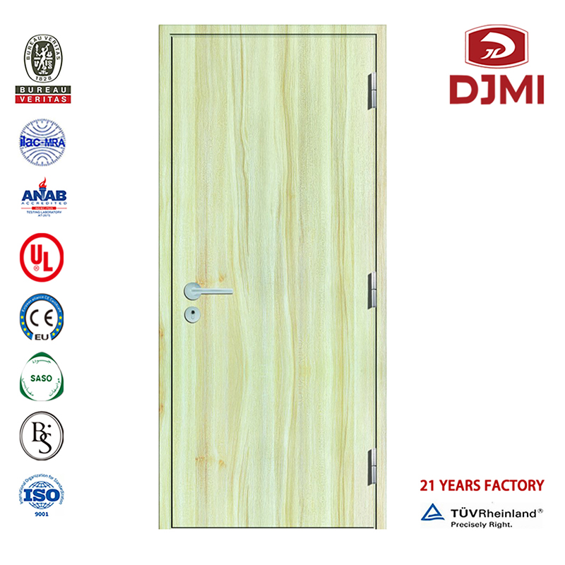 Alta calidad 90 minutos nominal de China Diseño de madera Fd 1 hora Puerta cortafuegos personalizada 90 minutos Puerta plana de madera Puertas cortafuegos interiores Nuevas configuraciones 90 Puertas de madera Chapa de madera Fd 30 minu...