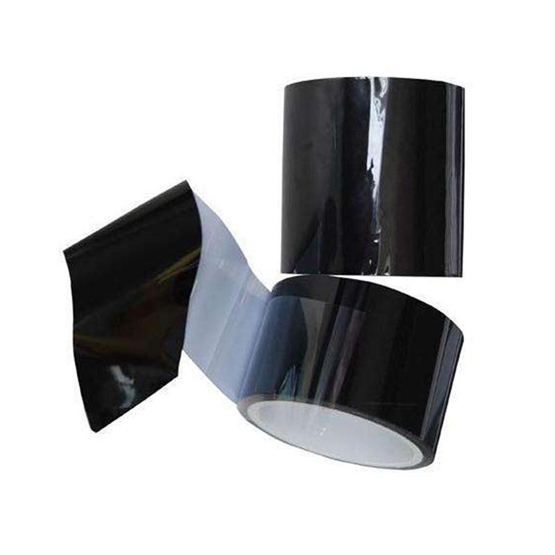 Suministro de cinta de sombreado resistente a altas temperaturas, cinta recubierta de doble cara PET en blanco y negro, cinta de doble cara para productos electrónicos