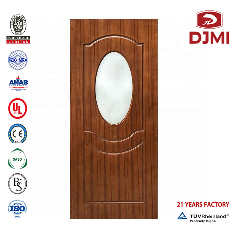 Nuevo diseño gráfico de madera contrachapada Hotel simple puerta de madera digine China Factory Sudáfrica carpintería impermeable contra las termitas plástico PC entrada de diseño sencillo puerta de madera