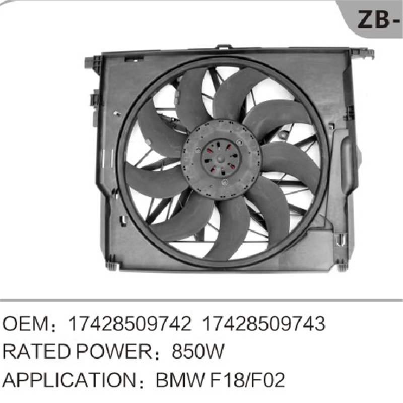 Ventilador del radiador del motor OEM 17428509742 para BMW F02 F18