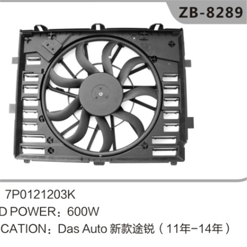 7P0121203K Ventilador de refrigeración del radiador del motor automático para VW Touareg