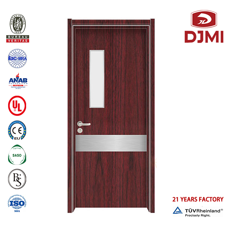 High Quality Media Density Fibrosis madera de madera de madera de madera de doble capa diseño puertas laminados casas baratas madera color Abies puertas personalizadas acero madera puerta principal color Hospital puerta