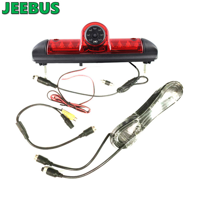 Cámara de luz de freno de alto nivel impermeable de visión nocturna HD para Fiat Ducato 2006-2017 3 Gen Peugeot Boxer, Citroen Jumper y así sucesivamente