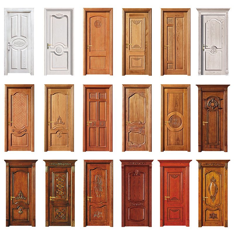 Decoración barata madera contrachapada puerta de Dubai toronja precio India diseño diseño de rampa puerta de pomelo pulido color madera diseño nuevo diseño simple entrada de madera madera madera real moderna puerta exterior