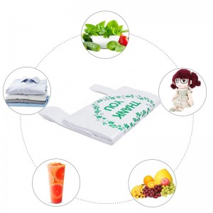 Abono orgánico biodegradable bolsa de camisetas de compra