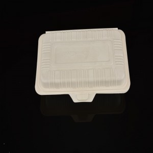 Almuerzos de almidón de maíz biodegradables con abono orgánico de alta calidad