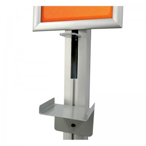 Tienda al por menor tmj711 Plataforma de exhibición doble de lavado de manos metálico