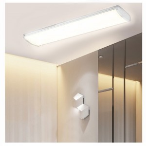 Lámparas de instalación planas conectadas de LED de 4 pies, lámparas de taller de LED de garaje de 5.000 K, etl y Energy Star autenticadas, lámparas lineales de interiores de LED, lámparas de succión de LED