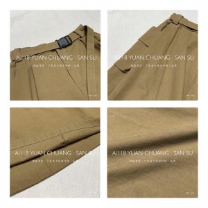 Diseño liviano sencillo, de seda pura, talla grande, delantal de flauta personalizada 16525