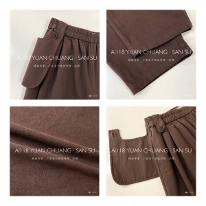 Pantalones sueltos para mujer que se adaptan para adaptarse a cualquier ocasión, los más cómodos de lino de algodón de estilo casual personalizado 11713 Pantalones elegantes y sueltos