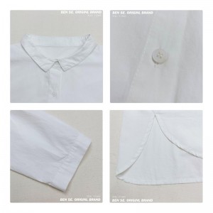 Diseño liviano estilo estilo casual, barra rayada, extra grande, camisa flexible 17.685