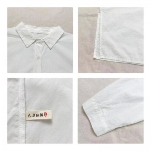 Diseño liviano estilo estilo casual, barra rayada, extra grande, camisa holgada 17.832