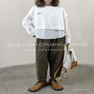 Diseño liviano estilo estilo estilo casual, barra rayada, extra grande, camisa redonda de 19.600