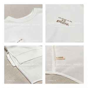 Diseño liviano estilo estilo estilo casual, barra rayada, extra grande, camisa redonda de 19.600