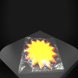 Tmj PP - 718 supermercado al por menor póster mayorista papel higiénico etiqueta personalizada etiqueta tarjeta rótula rotura señal caer