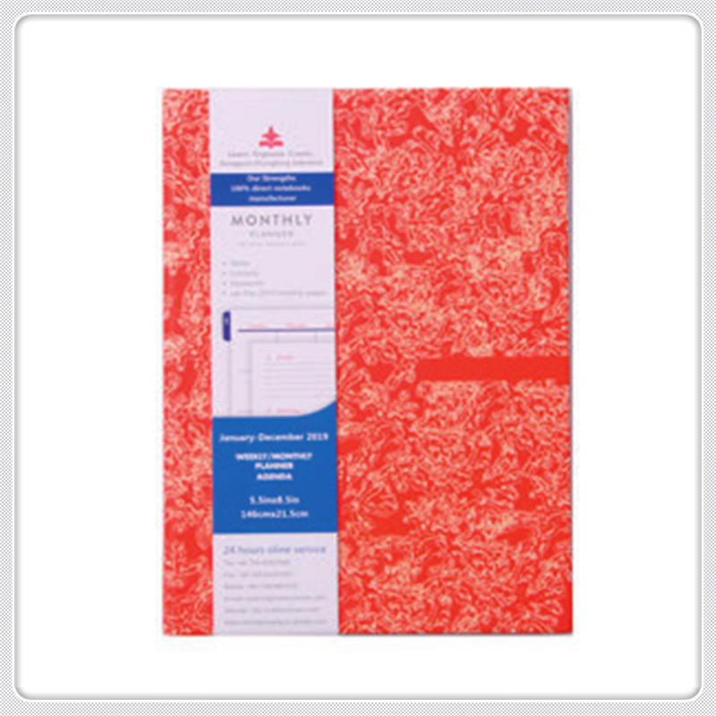 Wholesale Bloc de notas planificador mensual con cubierta de cuero
