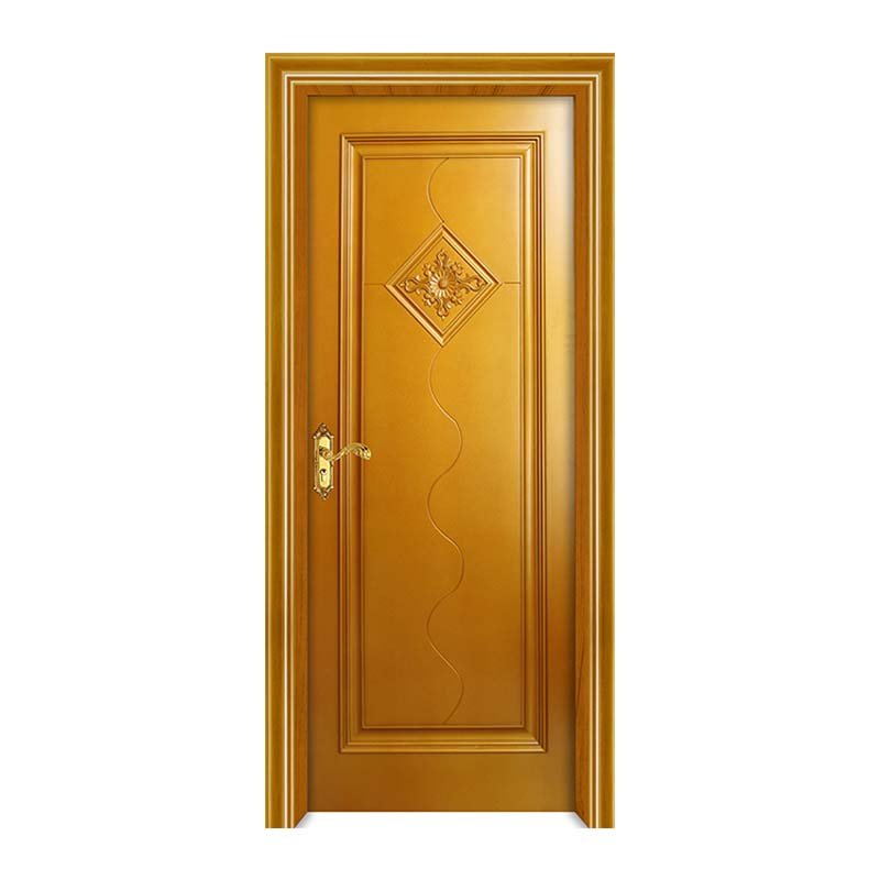 China wpc puerta piel pintura puerta interior de madera batiente puertas a prueba de sonido a prueba de moldes con cerradura