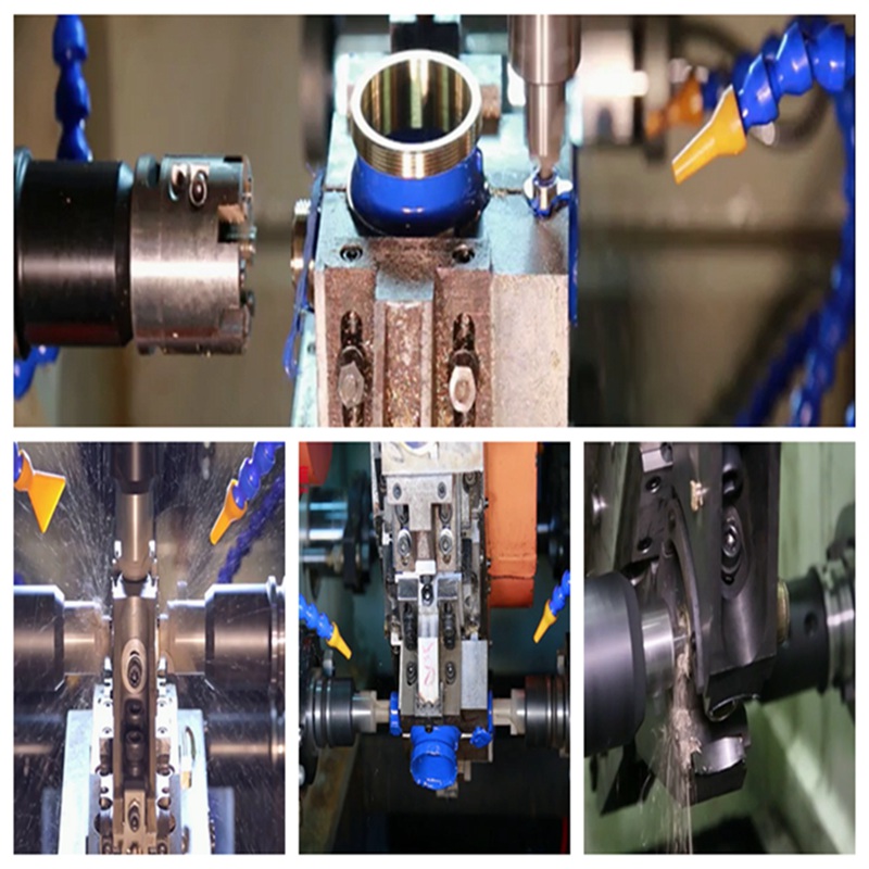 Máquina especial para el procesamiento de tuberías de tres vías, seis estaciones, cinco ejes y tres vías