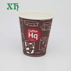 Vasos de papel de café marrón de 10 oz como hacer un vaso de papel para llevar