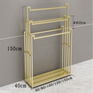 TMJ PP-564 China fabricante al por mayor diseño personalizable perchero de oro rosa para ropa