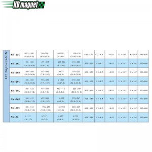 Imán de cobalto de samario