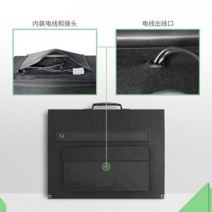 Bolsa plegable solar de 80 W