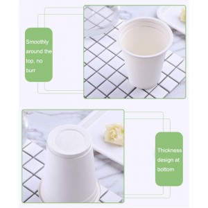 Tazas de café compostables ecológicas impresas personalizadas tazas de almidón de maíz desechables productos biodegradables
