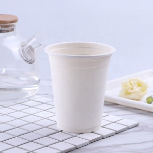 La oficina abonable amistosa del almidón de maíz del PLA de las tazas de Eco utilizó la taza biodegradable disponible
