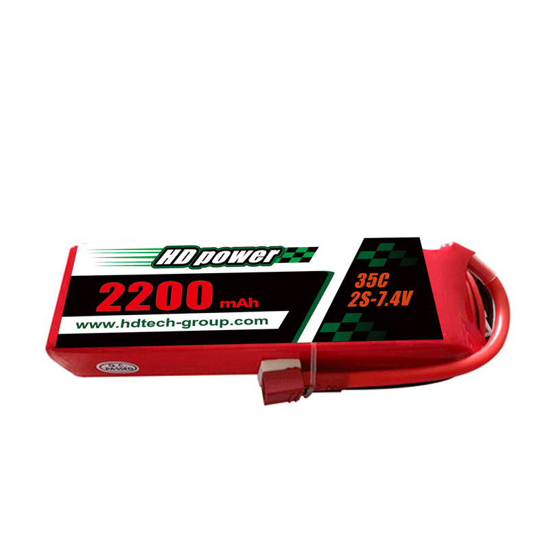 Batería lipo HD POWER 2200mAh 35C 2S 7.4V