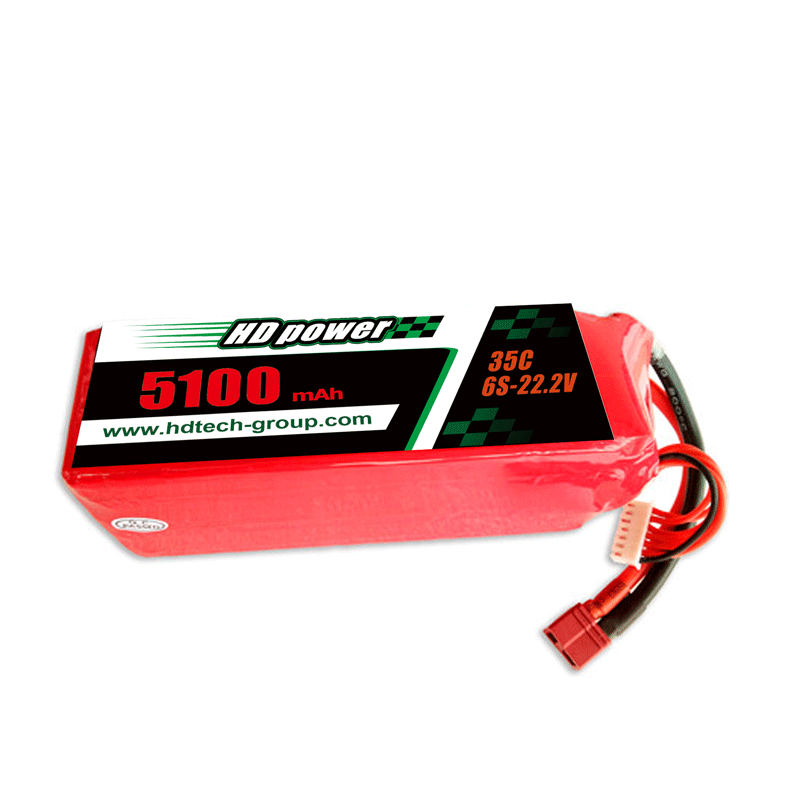 Batería de litio hdpower 5100mah 35c 6s 22,2v