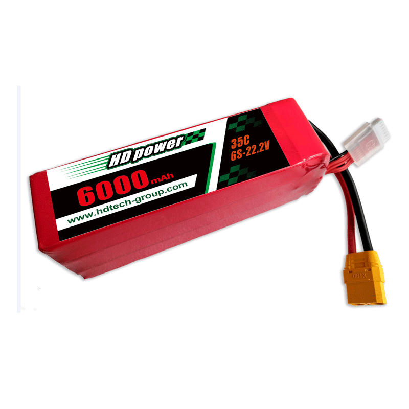 Batería lipo HDPOWER 6000mAh 35C 6S 22.2V